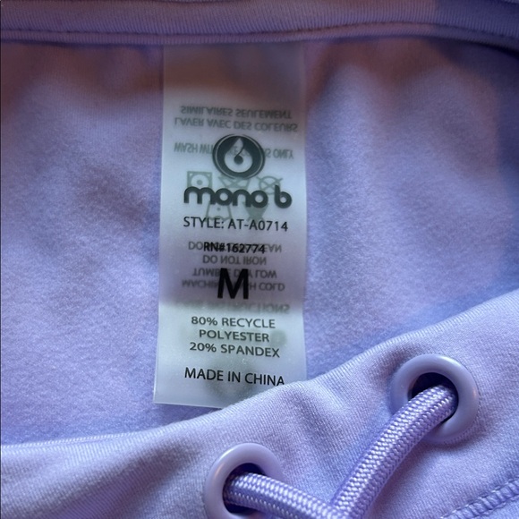 Lavender Mono b Hoodie - Picture 2 of 3